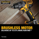 DeWalt 20V MAX XR Cordless Brushless 1/2 in Drill/Driver DCD791P1 - Black/Yellow - Like New