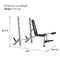 Weider Platinum Olympic Weight Bench and Rack WEBE80020 - BLACK - Like New
