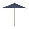SHADE BASICS 11-FOOT ROUND EVERGREEN SERIES FAUX-WOOD PATIO UMBRELLA - NAVY - Like New