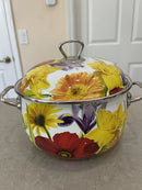 PIONEER WOMAN 4 QT ENAMEL DUTCH OVEN POT FLORAL GARDEN ENAMELED STEEL - Brand New