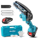 Seesii Mini Chainsaw, 6-inch Mini Chainsaw Cordless, Handheld Electric Power - Like New