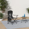 AsterOutdoor Camping Folding Chair Padded Quad Arm Chair - Like New