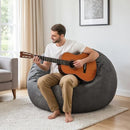 CangLong Large Bean Bag Chair with Filler, Plush Fluffy Shell Design Lounger - Brand New