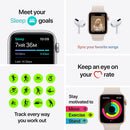 APPLE WATCH SE GPS 44mm SPACE GRAY ALUMINUM CASE WITH MIDNIGHT SPORT BAND - Like New