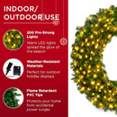 Best Choice Products 48in Large Artificial Pre-Lit Fir Christmas Wreath W/LED - Brand New