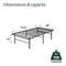 ZINUS RUMI 14" TWIN METAL BED FRAME, QUICK ASSEMBLY, ZU-FSSSB6ZC-14T - BLACK - Like New