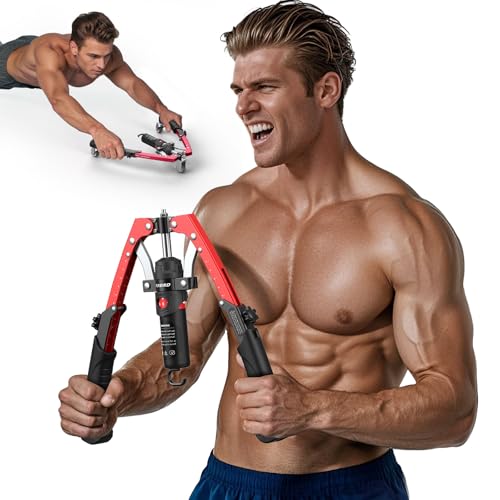 FLYBIRD CHEST ARM TWISTER TRAINER HYDRAULIC POWER PRESS MACHINE - BLACK/RED - Like New