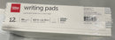OFFICE DEPOT WRITING PADS CANARY LEGAL WIDE RULED 8.5" X 11.75" 12 PACK - WHITE - Brand New