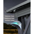 GARVEE 10X10 FT HARDTOP GAZEBO ALL WEATHER DOUBLE ROOF ALUMINUM ALLOY - BLACK - Like New
