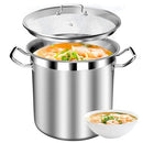 20 Quart Stock Pot with Glass Lid Commercial Grade Heavy-Duty Induction - Brand New