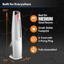 Lasko All Season High Velocity Hybrid Tower Fan Space Heater FHV820 White - Like New