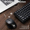 DARKFLASH WIRELESS MECHANICAL KEYBOARD MOUSE 106 KEYS GK104 - BLACK - Brand New