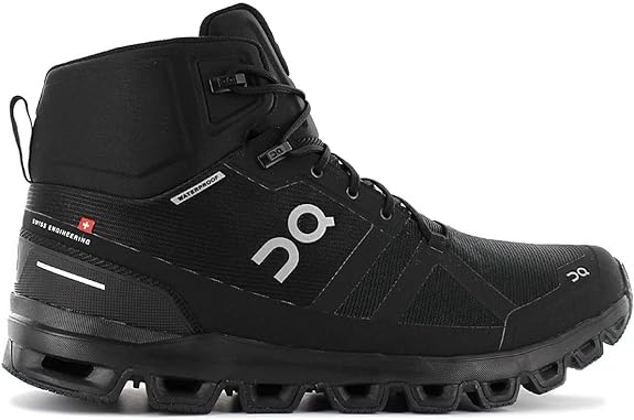 23.99854 On Running Men's Cloudrock Waterproof Boots All Black - Scratch & Dent