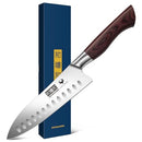 SANTOKU KNIFE 7 INCH PROFESSIONAL HIGH CARBON STAINLESS STEEL KITCHEN - SILVER - Like New
