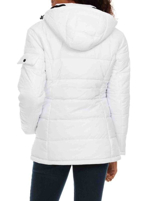 HELIOS WOMEN PAFFUTO HEATED JACKET - SIZE: WOMEN L - WHITE - Like New