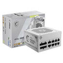 MSI MAG A850GL PCIE5 WHITE 850W ATX 3.1 & PCIe 5.1 Ready MAGA850GLPCIE5WT - Like New