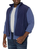 AMAZON ESSENTIALS MEN'S FULL-ZIP POLAR FLEECE INSULATED VEST NAVY MEN M - Like New