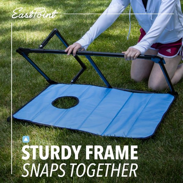 EASTPOINT PORTABLE CORNHOLE- RED AND BLUE - Like New