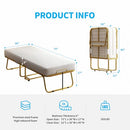 PUREMIND FOLDING BED WITH MATTRESS FOR ADULTS 75”L X 38”W PM-FOLDBEDMAT-GLD - Like New