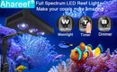 AHAREEF AQUARIUM LIGHT 35W REEF LIGHT FOR CORAL SPS LPS SALTWATER A30 - BLACK - Like New