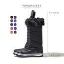 DailyShoes Women's High Tube Snow Boot Winter Warm Mid Calf Alaska-02 Black 9 - Like New