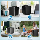 Simple Deluxe Mini Fridge, 4L/6 Can Cooler & Warmer Freon-Free Fridge, Black - Brand New