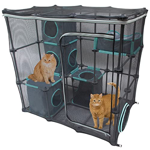 Kitty City Outdoor Catio Furniture and Play Kits for Cats, Outdoor Mega Kit - Like New