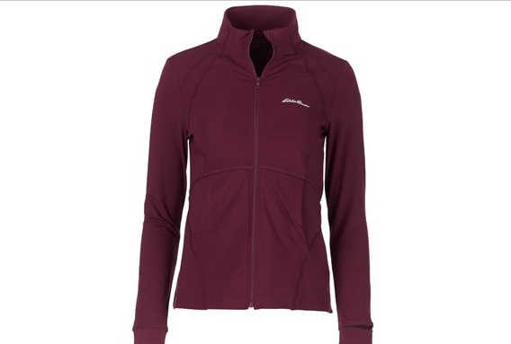 EDDIE BAUER WOMEN'S FULL ZIP JACKET - SIZE: WOMEN XS - PURPLE EGGPLANT - Brand New