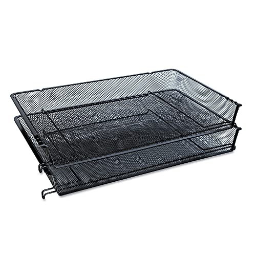 UNIVERSAL 20012 MESH STACKABLE SIDE LOAD TRAY, LEGAL, 20012 - BLACK - Brand New