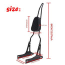 Detachable Backrest Sissy Bar + Luggage Rack Harley Dyna Street Bob Black - Brand New