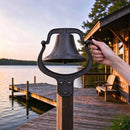 MYOYAY 14'' Large Heavy Cast Iron Dinner Bell Manually Shaking Hanging Bell - Brand New