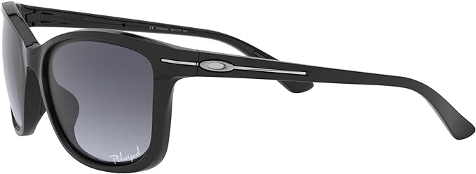 OAKLEY OO9232 DROP IN HIGH BRIDGE WOMEN SUNGLASSES - BLACK FRAME GREY LENS - Like New