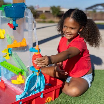 CHUCKLE & ROAR TABLETOP 3-IN-1 WATER SAND ART EASEL - RED - Like New