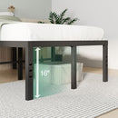 NOVILLA BED FRAME QUEEN SIZE 18" SIMPLICITY METAL PLATFORM QUEEN BED FRAME - Like New