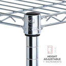 Alera ALE Residential Wire Shelving Four-Shelf 36w x 14d x 54h Silver B01409DUEY - Brand New