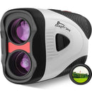 FLAGFRONT GOLF RANGEFINDER SLOPE PIN LOCK VIBRATION 1000 Y LASER 6CQJPQ5 - WHITE - Like New