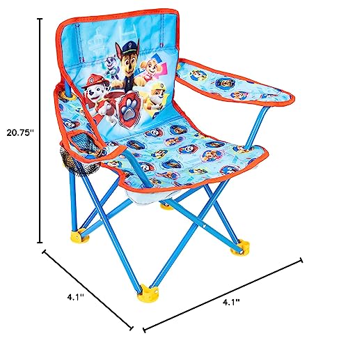 JAKKS PACIFIC PAW PATROL KIDS CAMPING CHAIR CAMP FOLD N GO CHAIR - BLUE - Like New
