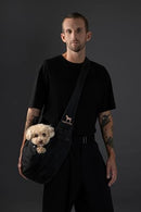 NOAH & PAW DOG SLING CARRIER SMALL DOGS 5-18LB, SMALL DOGS/CATS - BLACK - Like New