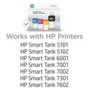 HP 31 CMY/32XL BLK INK BOTTLED INK CRTG 4-PK BLACK CYAN MAGENTA YELLOW New