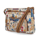 H383FR/28A MULTISAC WOMENS SUMMERVILLE EAST WEST CROSSBODY BAG PRETTY PATCHES - Brand New