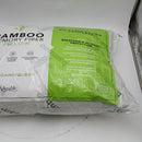 ADORABLE BAMBOO MEMORY FIBER PILLOW MOISTURE WICKING 1PK - WHITE/GREEN ACCENTS - Brand New
