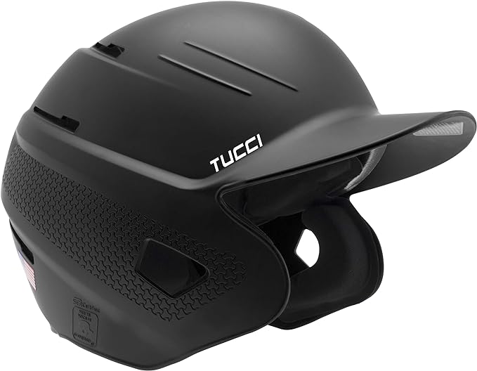 TUCCI XR1 AiR Baseball Batter's Helmet, Varsity - Matte Black Like New