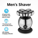 VUKO MEN’S ELECTRIC HEAD AND BEARD SHAVER - BLACK - Like New