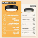BrightHome Flush Mount Ceiling Light, 13in 2600LM, 25W, Ceiling Light Fixture - Like New