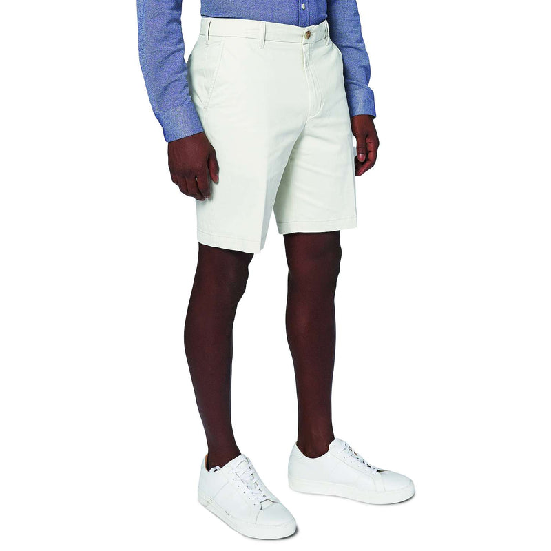MEN'S IZOD SALTWATER STRETCH CHINO SHORTS - SIZE: MEN 32 - SILVER BIRCH - Brand New