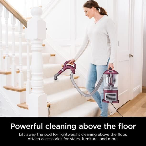 SHARK Navigator CU520 Upright Light Weight Corded Bagless Vacuum - Purple - Like New