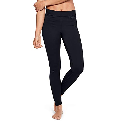 1343323 Under Armour Women Base Leggings 4.0 Black/Pitch Gray L - Brand New