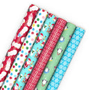 Hallmark Kids Christmas Wrapping Paper Rolls - 6 Rolls: 180 Sq. Ft. Total -Multi - Brand New