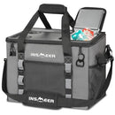 INSMEER SOFT COOLER BAG WITH HARD, 2 CUP HOLDERS, PORTABLE 40L/70 CANS - GRAY - Brand New
