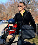 Filberry Messenger DIAPER BAG for DADS & MOMS - Large - Grey/Black - Brand New